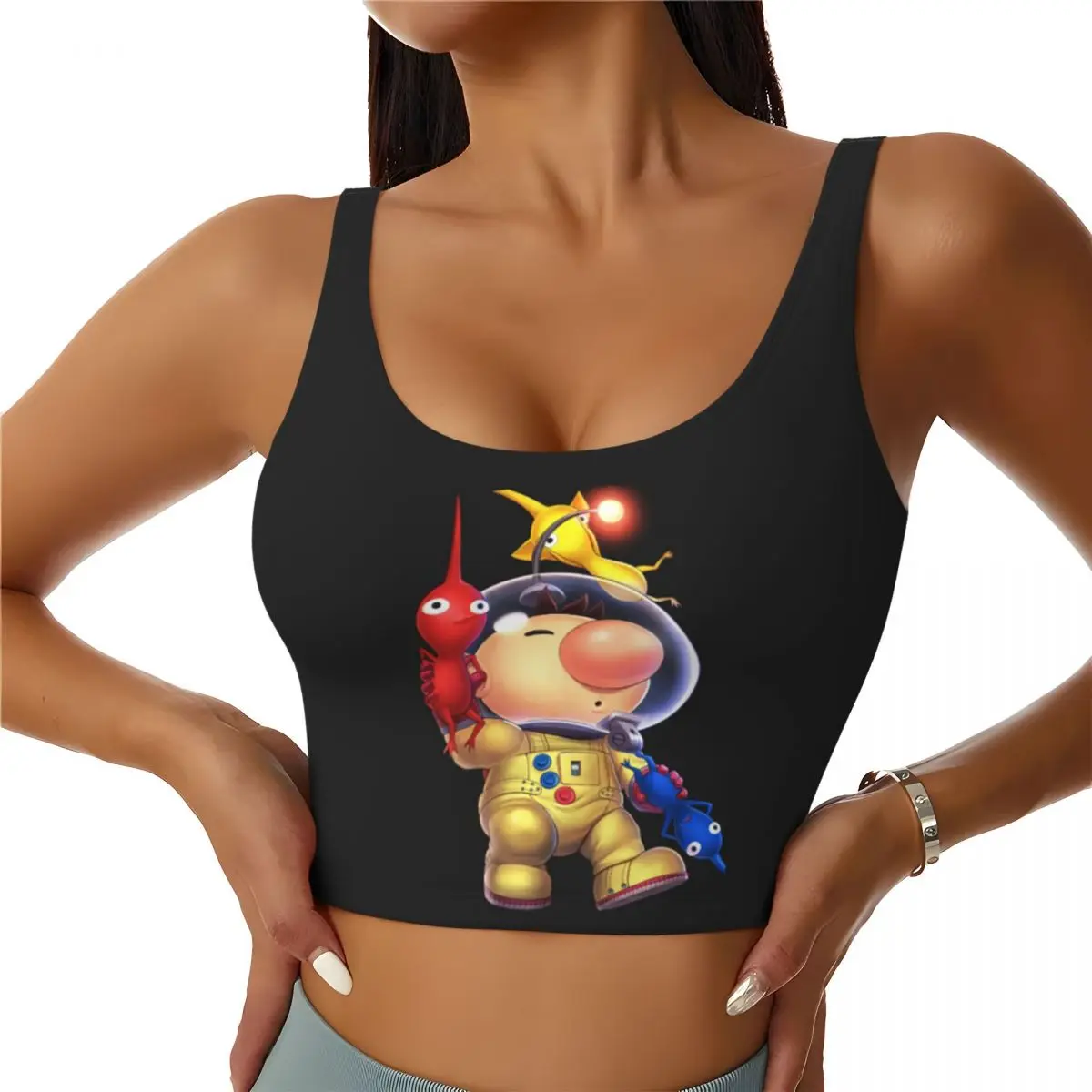 Custom Olimar Pikmin Workout Crop Tank Tops Women's Running Sports Bras
Custom Olimar Pikmin Workout Crop Tank Tops Women's Running Sports Bras