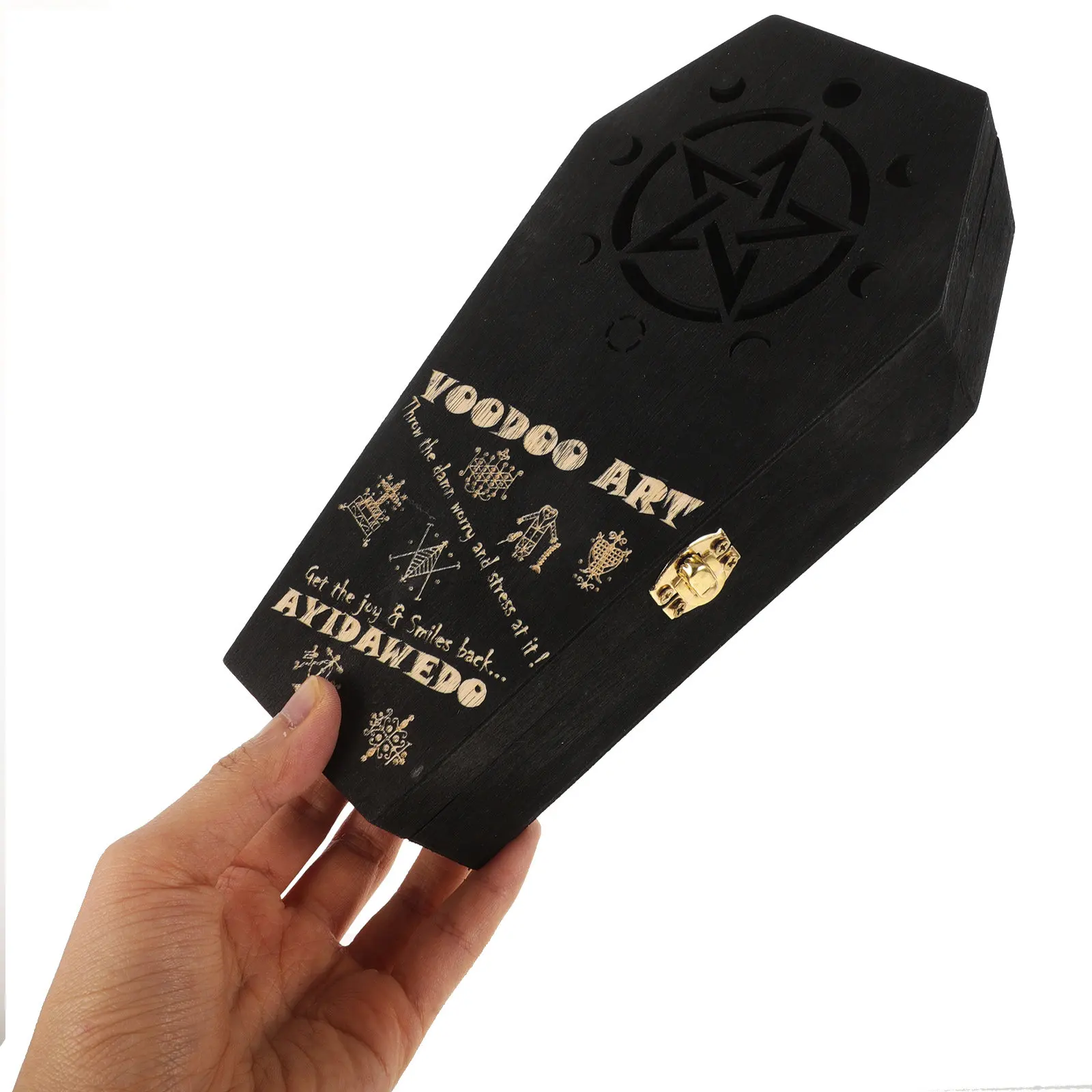 Coffin Shaped Jewelry Box Black Ring Holder For Halloween Gift Storage Trinket Case Small Ornament Container Wooden Decor Box
Coffin Shaped Jewelry Box Black Ring Holder For Halloween Gift Storage Trinket Case Small Ornament Container Wooden Decor Box