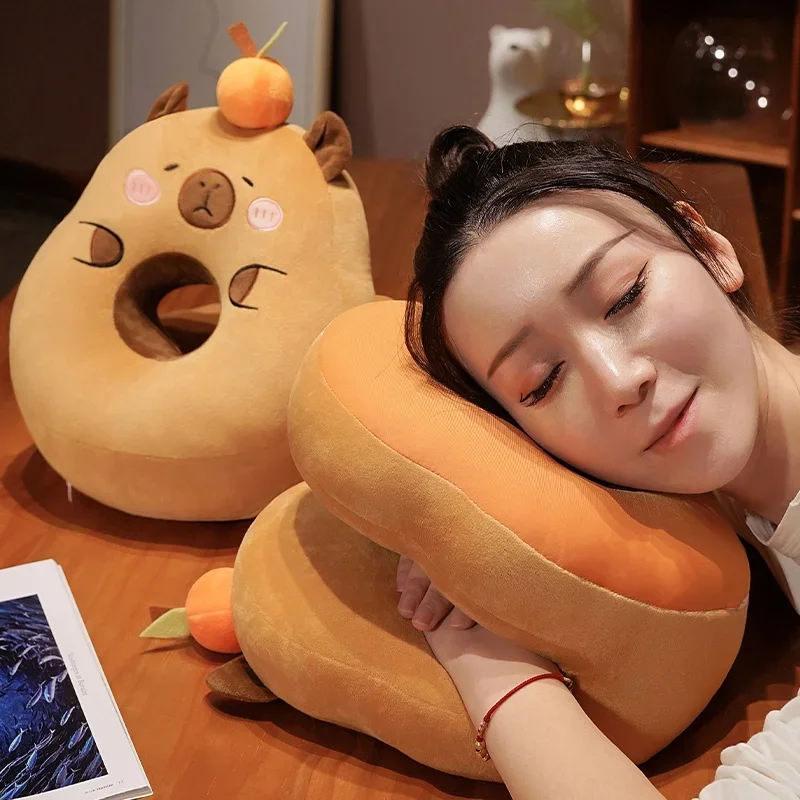 Hot Plush Capybara Sleeping Pillow Cartoon Capibara Cushion For Office Chair Waist Backrest Sofa Home Decor Gifts
Hot Plush Capybara Sleeping Pillow Cartoon Capibara Cushion For Office Chair Waist Backrest Sofa Home Decor Gifts