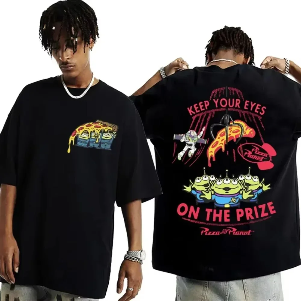 Double Sided Fun Pizza Planet Design T-shirts Men's and Women's Fashion Cartoon T-shirts Cotton Casual Short Sleeve T-shirts
Double Sided Fun Pizza Planet Design T-shirts Men's and Women's Fashion Cartoon T-shirts Cotton Casual Short Sleeve T-shirts