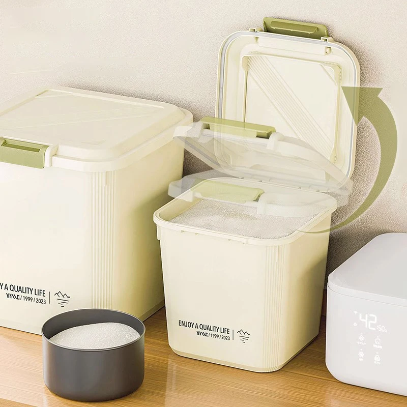 Rice Container Rice Storage Box Sealed Cereal Dispenser With Buckle Insect Proof Grain Pet Food Container Kitchen Organizer
Rice Container Rice Storage Box Sealed Cereal Dispenser With Buckle Insect Proof Grain Pet Food Container Kitchen Organizer
