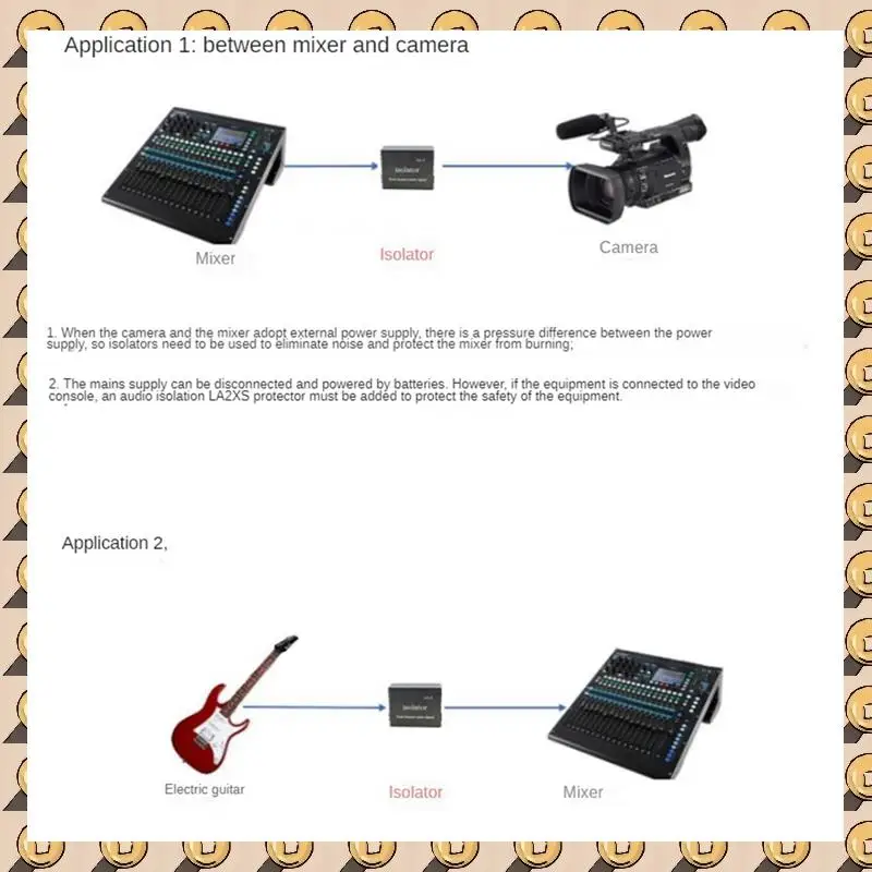 A003 XLR RCA Noise Reduction Isolator Anti-Interference Transformer Isolator To Eliminate Common Ground Current Sound
A003 XLR RCA Noise Reduction Isolator Anti-Interference Transformer Isolator To Eliminate Common Ground Current Sound
