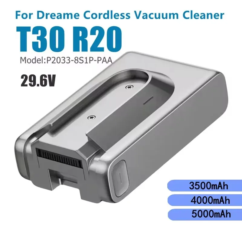 Original 2900mAh Replacement Battery for Dreame T30 R20 Cordless Vacuum Cleaner Rechargeable Removable Cordless Extra Battery
Original 2900mAh Replacement Battery for Dreame T30 R20 Cordless Vacuum Cleaner Rechargeable Removable Cordless Extra Battery