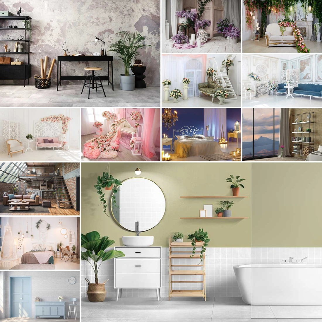 MOON.QG Bathroom Bed Living Room Photography Background Candle Sofa Flower Backdrop Children Birthday Wallpaper Photozone Sets
MOON.QG Bathroom Bed Living Room Photography Background Candle Sofa Flower Backdrop Children Birthday Wallpaper Photozone Sets