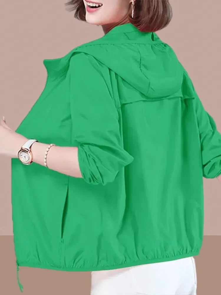 Женская летняя дышащая солнцезащитная одежда из ледяного шелка, новинка, большие размеры, легкое пальто для мам с длинными рукавами
Женская летняя дышащая солнцезащитная одежда из ледяного шелка, новинка, большие размеры, легкое пальто для мам с длинными рукавами