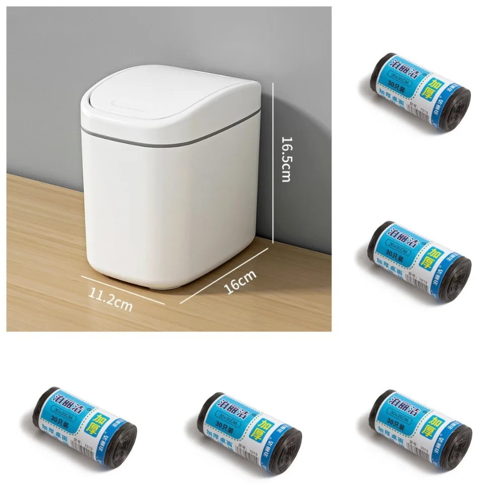 Desktop Trash Can Small Mini Garbage Can Plastic Dustbin with Shake Cover for Home Office Waste Bins Household Cleaning
Desktop Trash Can Small Mini Garbage Can Plastic Dustbin with Shake Cover for Home Office Waste Bins Household Cleaning