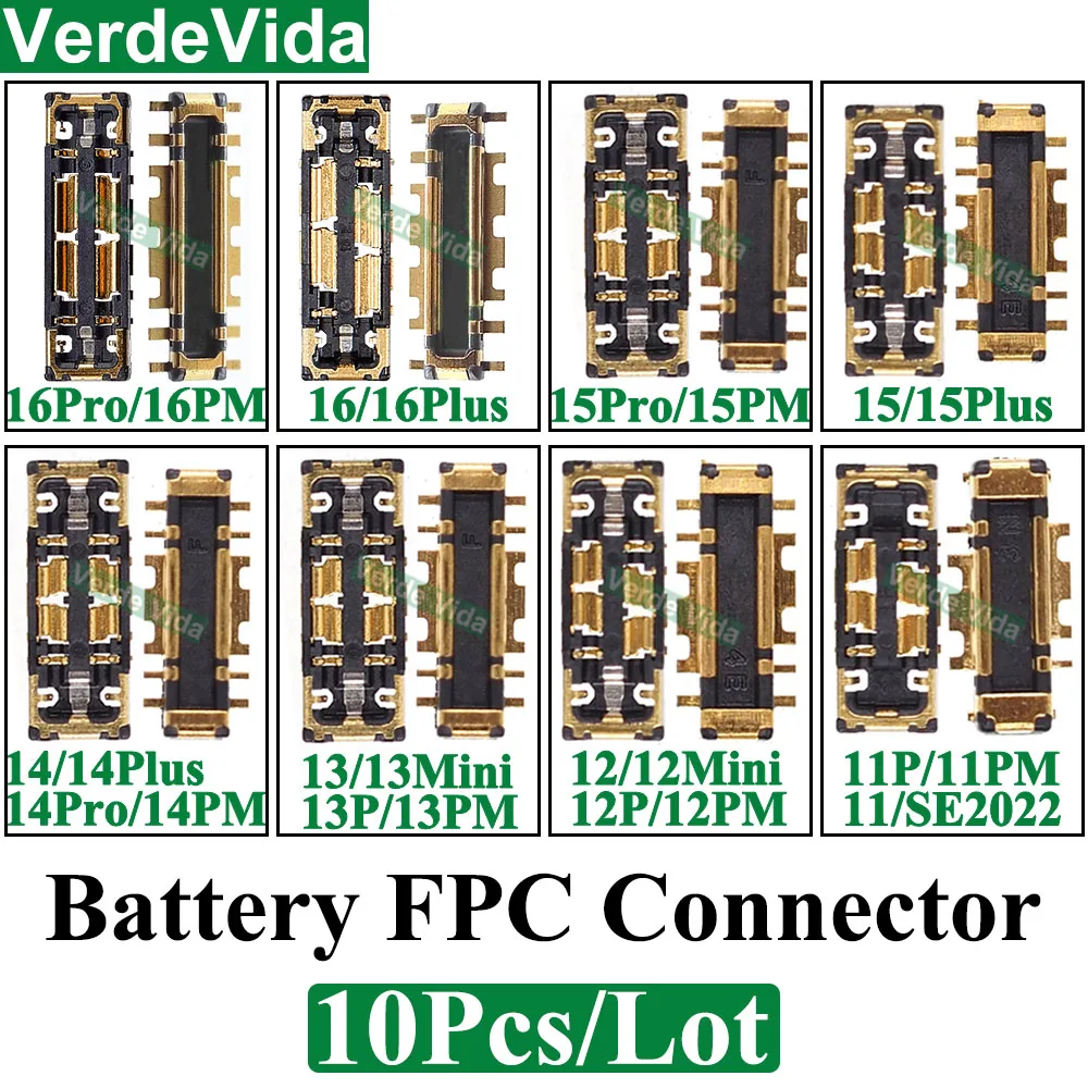 10Pcs Battery FPC Connector For iPhone 11 12 13 15 16 Pro Max 14 Plus XS XR X 16Pro 12Pro 13Pro
10Pcs Battery FPC Connector For iPhone 11 12 13 15 16 Pro Max 14 Plus XS XR X 16Pro 12Pro 13Pro