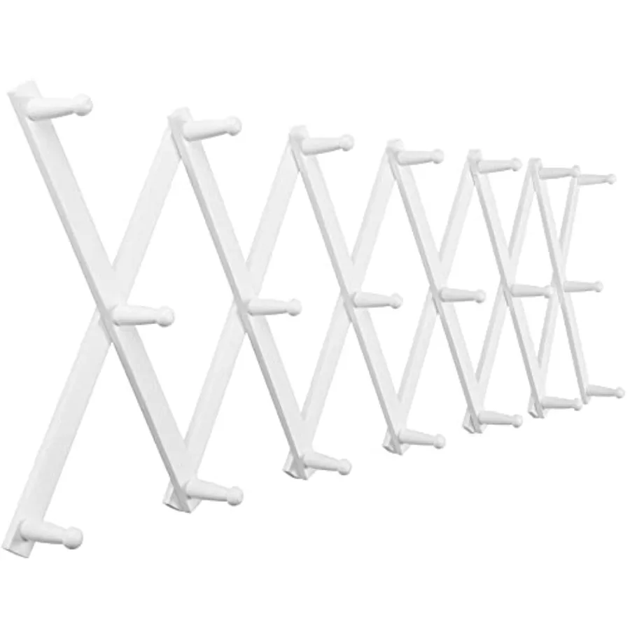 Hat Rack for Wall with 20 Hooks Solid Wooden Modern Expandable Coat Rack Wall Mount for Coats Hats Bags Baseball Caps
Hat Rack for Wall with 20 Hooks Solid Wooden Modern Expandable Coat Rack Wall Mount for Coats Hats Bags Baseball Caps