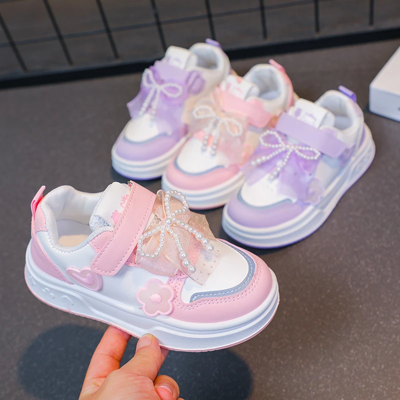 Kids Skate Shoes Sweet Lace Beading Bows Girls Flat Shoes Hook&loop Breathable 2026 Brand New Children Casual Shoes Soft Bottom
Kids Skate Shoes Sweet Lace Beading Bows Girls Flat Shoes Hook&loop Breathable 2026 Brand New Children Casual Shoes Soft Bottom
