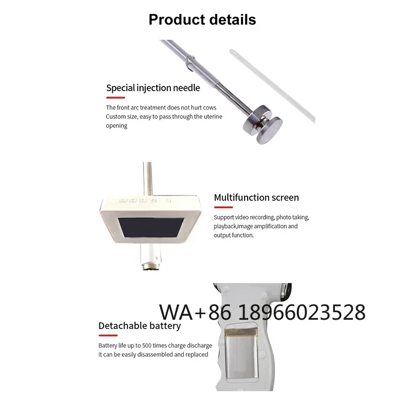Cows Artificial Insemination Device Cow Visual Endoscope Sperm Cattle Veterinary Breeding
Cows Artificial Insemination Device Cow Visual Endoscope Sperm Cattle Veterinary Breeding