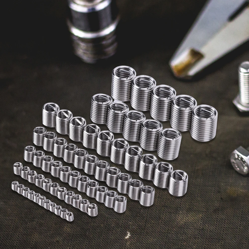 60Pcs Wire Thread Insert Spiral Wire Screw Sleeve M3 M4 M5 M6 M8 M10 M12 Thread Repair Inserts Stainless Steel Screw Bushing 
60Pcs Wire Thread Insert Spiral Wire Screw Sleeve M3 M4 M5 M6 M8 M10 M12 Thread Repair Inserts Stainless Steel Screw Bushing