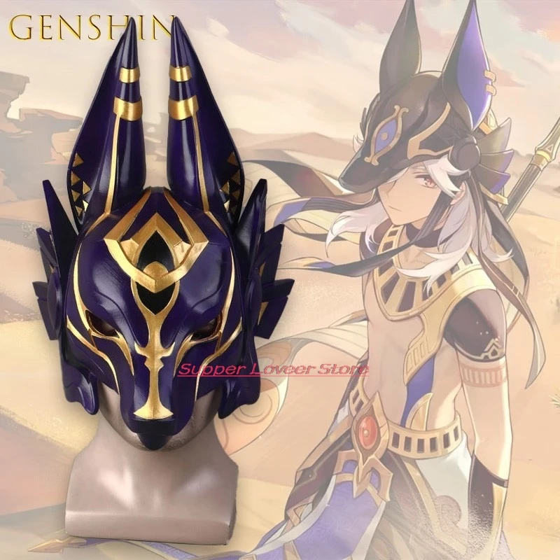 Anime Cosplay Genshin Impact Cyno Staff Ofthe Scarlet Sands Helmet Mask Halloween Anime Game Women Hanlloween Outfits
Anime Cosplay Genshin Impact Cyno Staff Ofthe Scarlet Sands Helmet Mask Halloween Anime Game Women Hanlloween Outfits