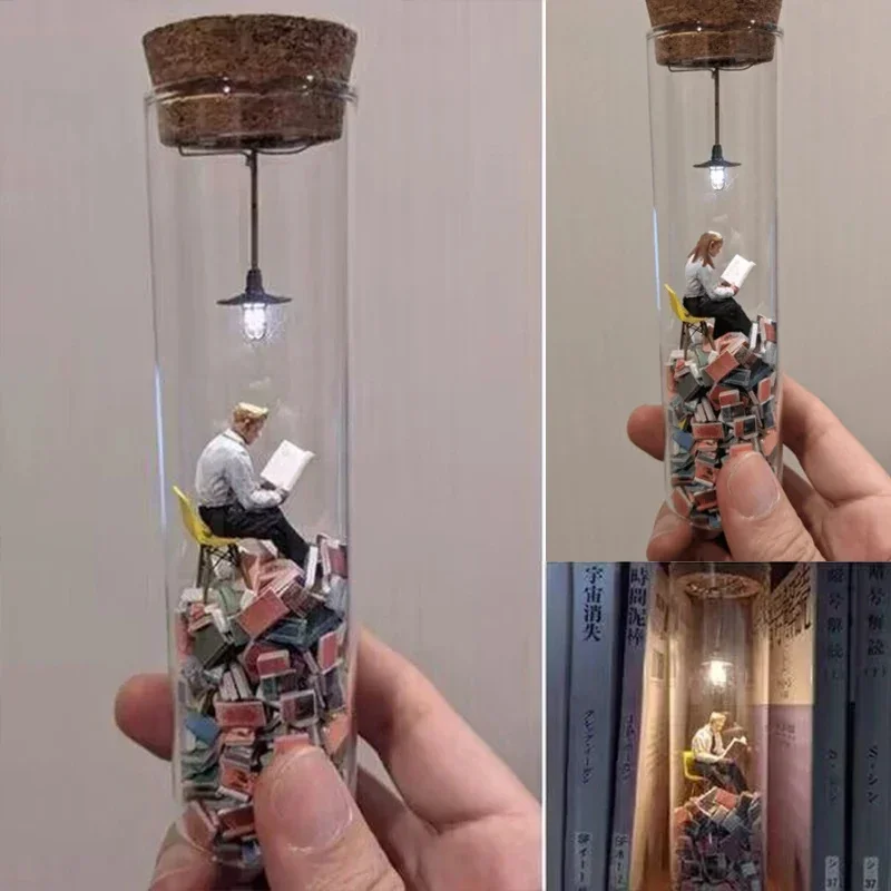 Creative Test Tube Perspective Painting Miniature Figures, Abstract Bookshelf Art Deco Ornaments
Creative Test Tube Perspective Painting Miniature Figures, Abstract Bookshelf Art Deco Ornaments