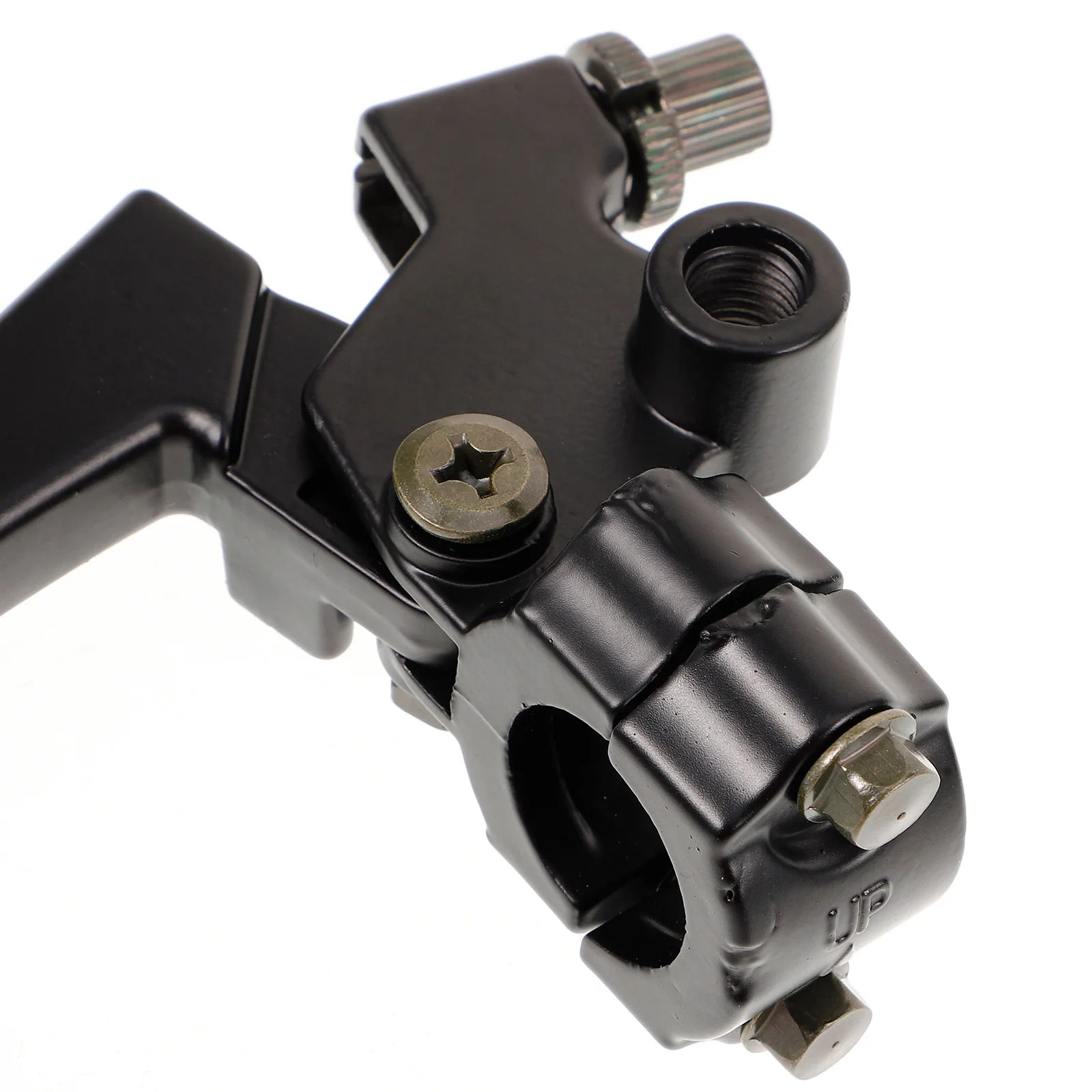 1Set Handbar Brake Clutch Lever Assembly Sleek Finish for Motorcycles Improved Control Convenient Storage Suitable All Models