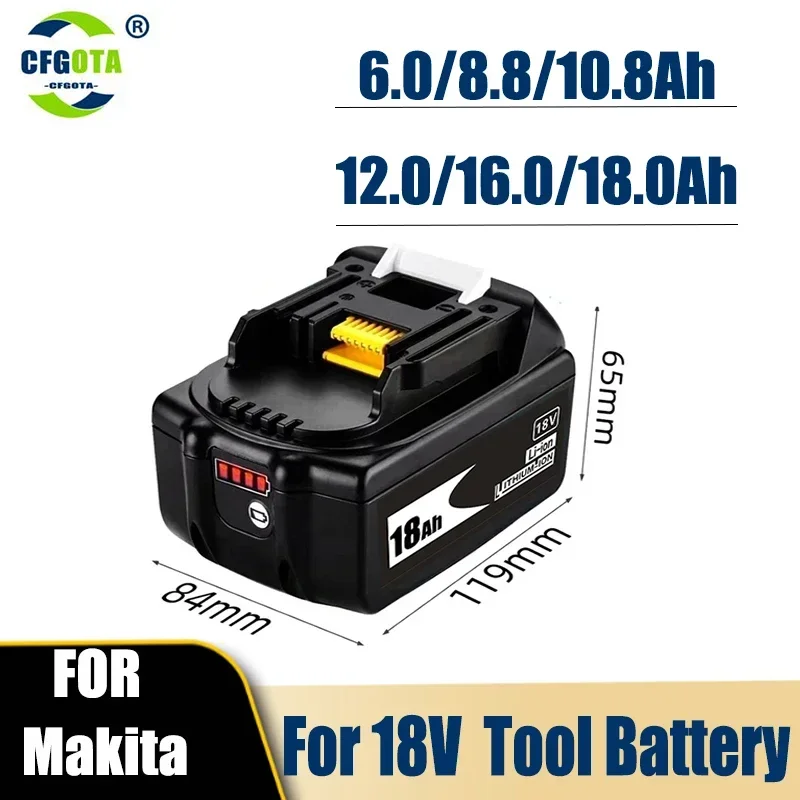 NEW With LCD Charger Rechargeable Battery 18 V 8000mAh Lithium ion for Makita 18v Battery 8Ah BL1815 BL1850 BL1830 BL1860 LXT400
NEW With LCD Charger Rechargeable Battery 18 V 8000mAh Lithium ion for Makita 18v Battery 8Ah BL1815 BL1850 BL1830 BL1860 LXT400