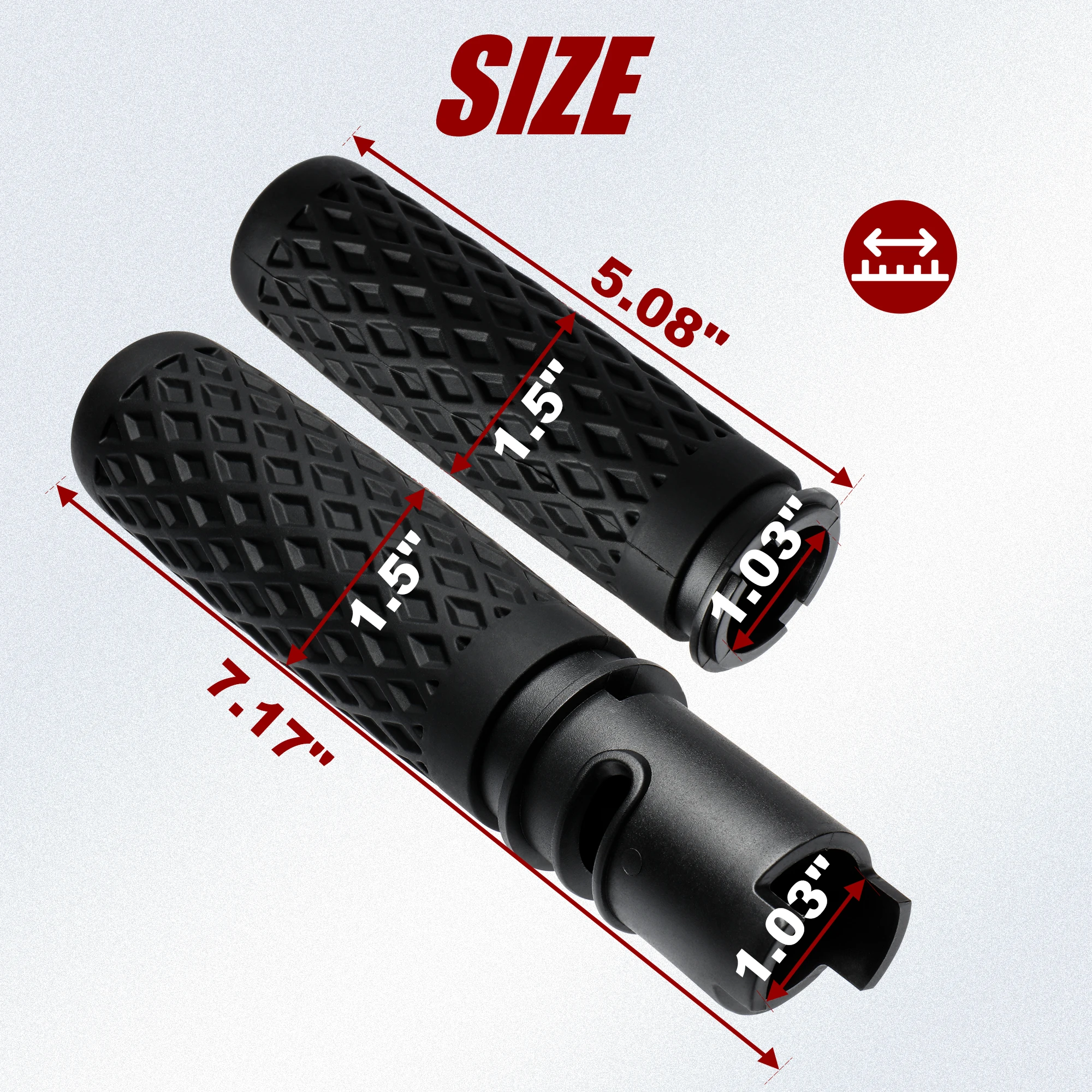 1" Handlebar Grips for 2023-Up CVO Street Road Glide 2024-Up Street Road Glide 2025-Up Street Glide Ultra and Softail
1" Handlebar Grips for 2023-Up CVO Street Road Glide 2024-Up Street Road Glide 2025-Up Street Glide Ultra and Softail