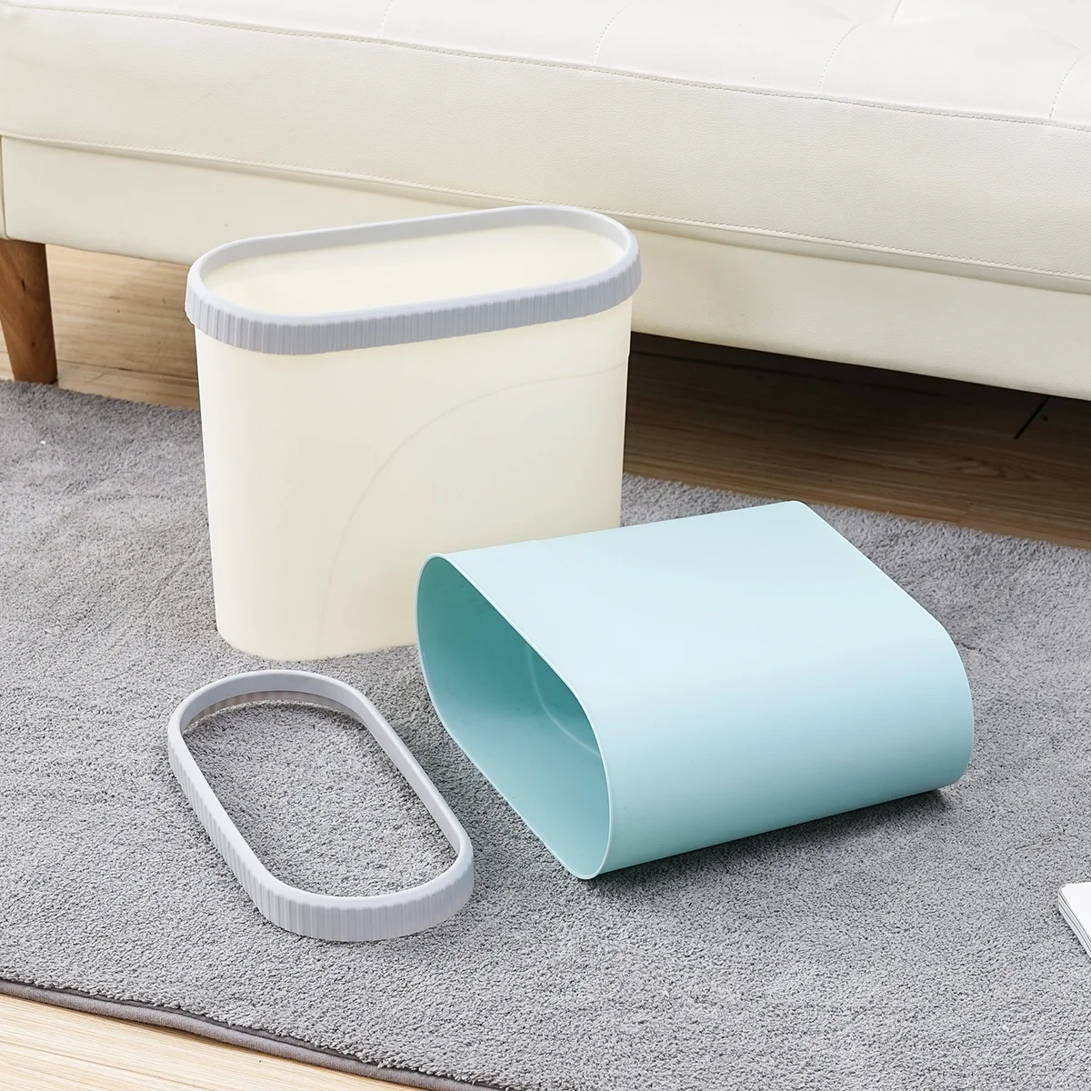 Trash Can With Lid Premium Material Waste Bin For Home Kitchen Bathroom Storage Sky-Blue Rubbish Box Garbage
Trash Can With Lid Premium Material Waste Bin For Home Kitchen Bathroom Storage Sky-Blue Rubbish Box Garbage