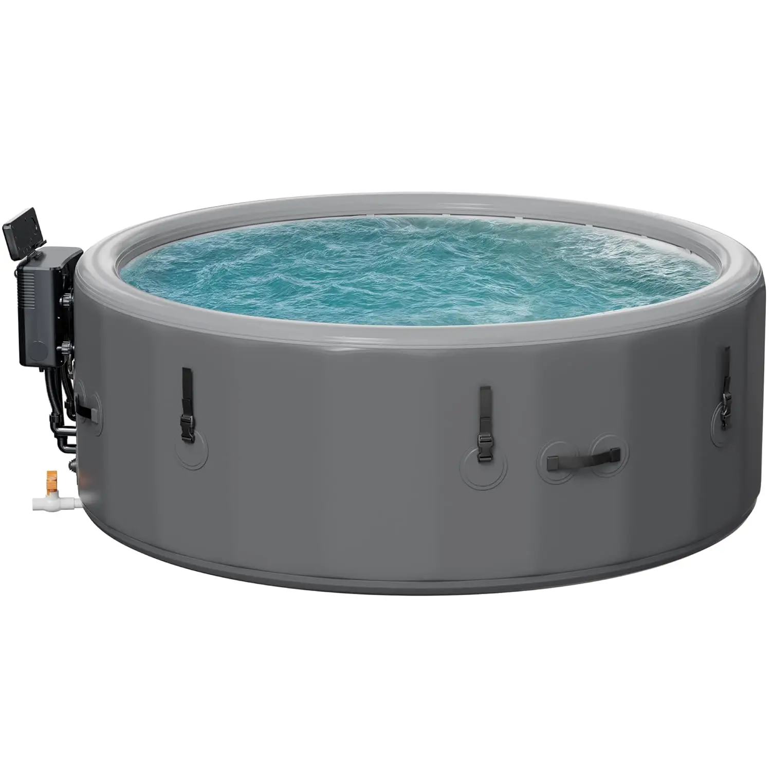 85in Drop-Stitch Inflatable Hot Tub 6-8 Person XL Spa Energy-Saving Cover 180 Bubble Jets 104°F Rapid Heating Portable, Custom
85in Drop-Stitch Inflatable Hot Tub 6-8 Person XL Spa Energy-Saving Cover 180 Bubble Jets 104°F Rapid Heating Portable, Custom