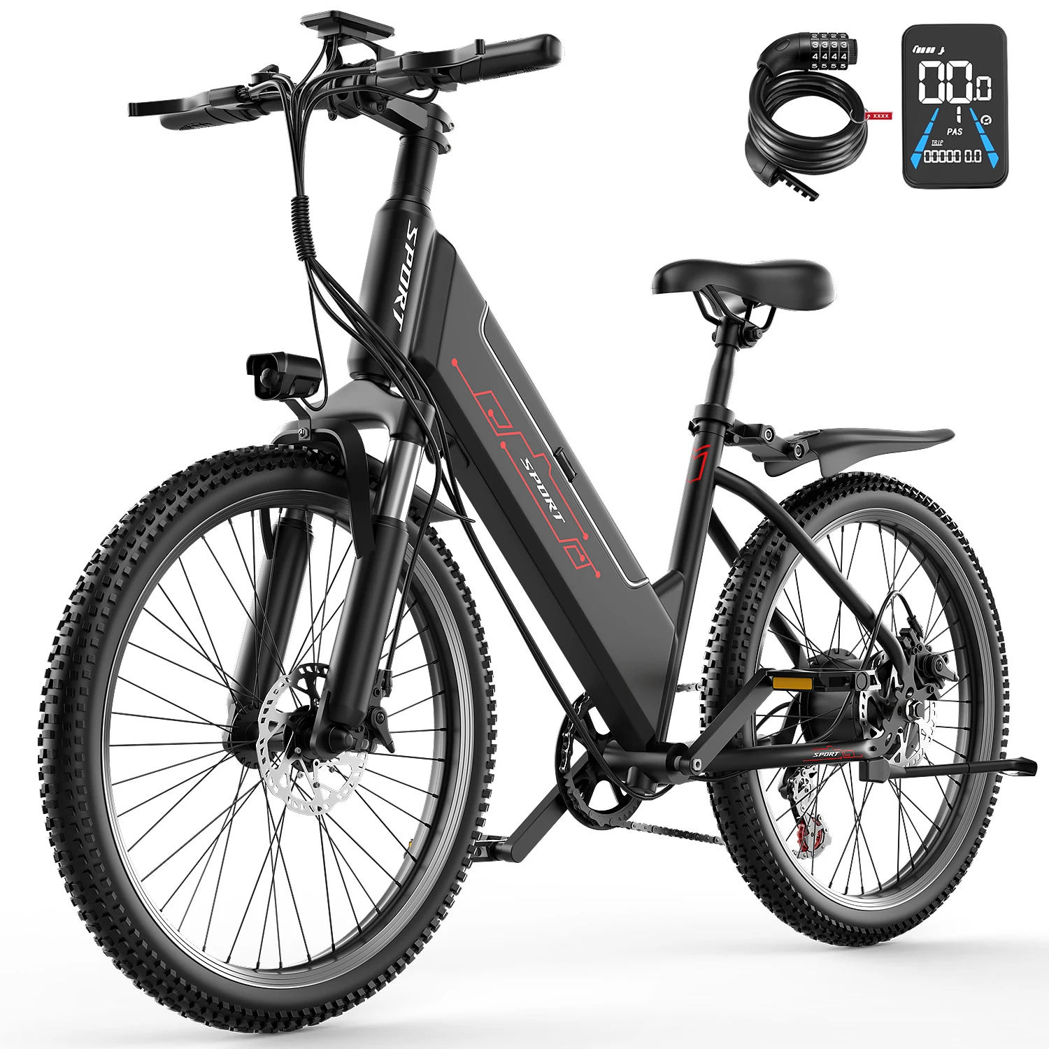 Электрический велосипед для взрослых, 26-дюймовый электрический горный велосипед с бесщеточным двигателем 750 Вт, максимальная скорость 28 миль/ч, с цифровым дисплеем
Электрический велосипед для взрослых, 26-дюймовый электрический горный велосипед с бесщеточным двигателем 750 Вт, максимальная скорость 28 миль/ч, с цифровым дисплеем