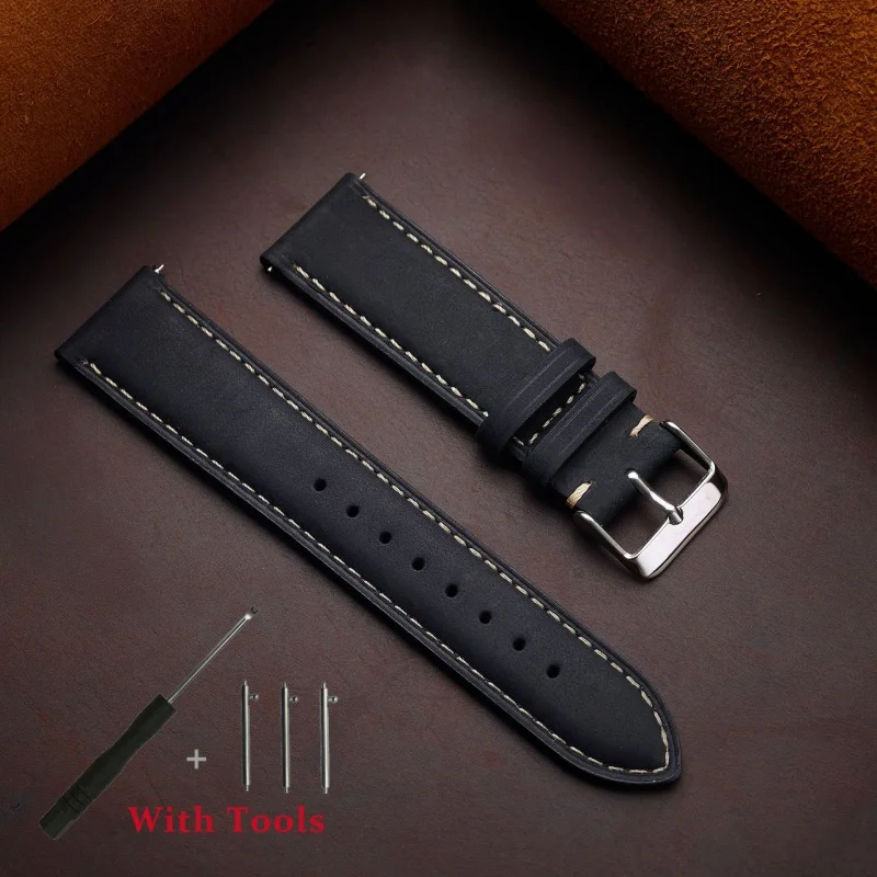 14mm 16mm 18mm 20mm 22mm 24mm Quick Release Matte Retro Cowhide Leather Watch Strap Replacement for Watch Bracelet Accessories
14mm 16mm 18mm 20mm 22mm 24mm Quick Release Matte Retro Cowhide Leather Watch Strap Replacement for Watch Bracelet Accessories