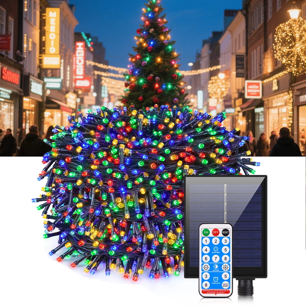 Solar Powered LED String Lights with 8Lighting Modes Twinkling Outdoor Lawn Holiday Decor Lamp Courtyard Flickering Effect Light
Solar Powered LED String Lights with 8Lighting Modes Twinkling Outdoor Lawn Holiday Decor Lamp Courtyard Flickering Effect Light