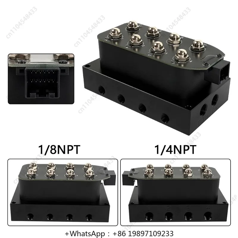 Auto parts Air suspension distribution valve 1/4 NPT controller Solenoid valve Pneumatic shock control valve
Auto parts Air suspension distribution valve 1/4 NPT controller Solenoid valve Pneumatic shock control valve
