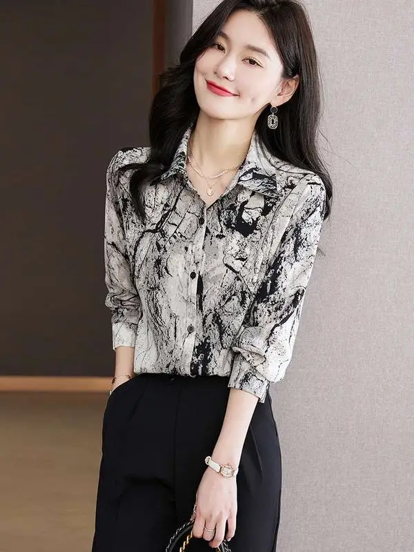Highend Sense Women's Chiffon irt Sli Spring New Top Commute Sle Thin Material Seven Sve Length Poly Fabric
Highend Sense Women's Chiffon irt Sli Spring New Top Commute Sle Thin Material Seven Sve Length Poly Fabric