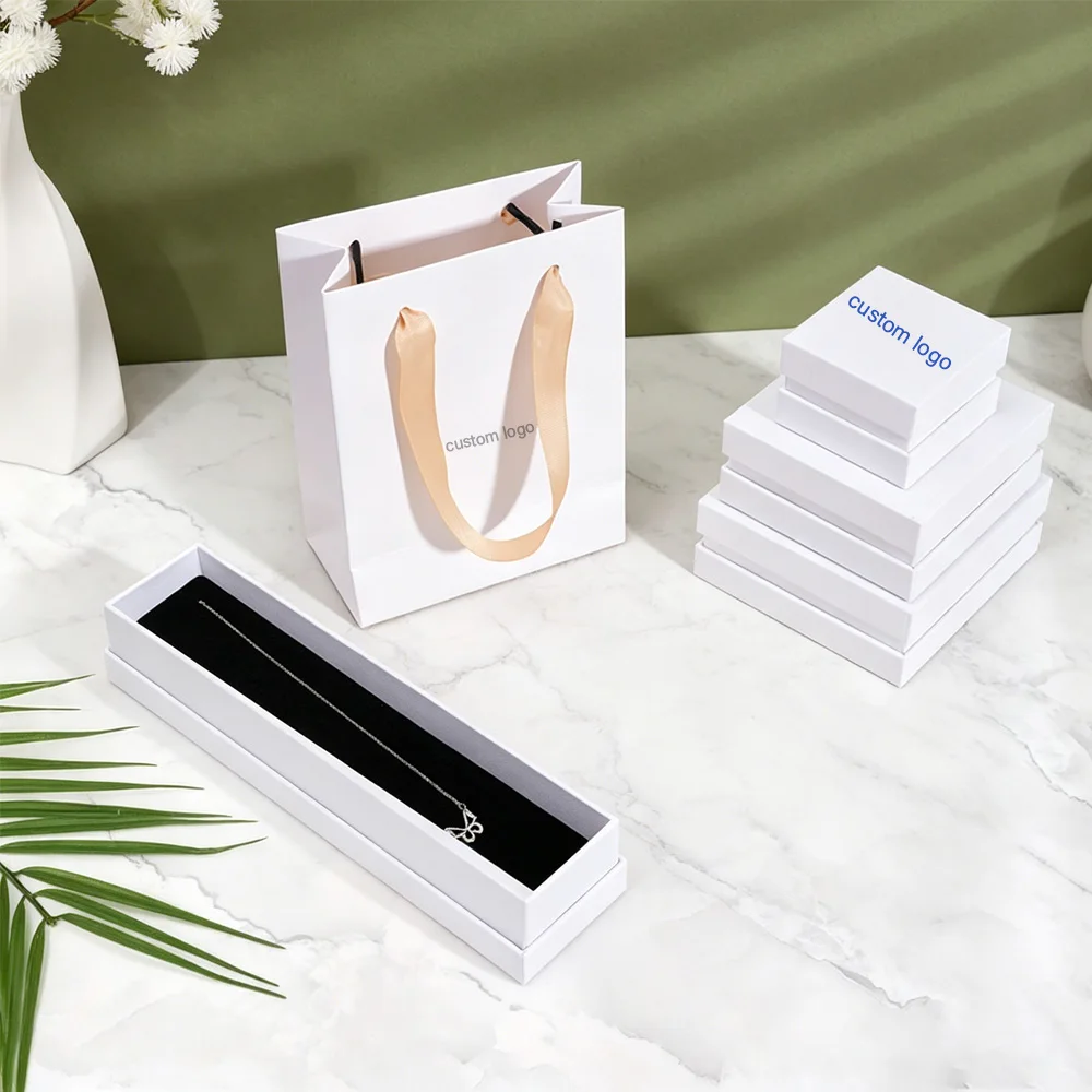 12pcs Personalization Jewellry Gift Box Cardboard Flip-Top Jewelry Boxes for Earrings Necklace Bracelet Ring Double Bottom Case
12pcs Personalization Jewellry Gift Box Cardboard Flip-Top Jewelry Boxes for Earrings Necklace Bracelet Ring Double Bottom Case