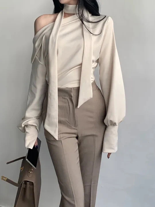 Модная шикарная хлопковая рубашка с открытыми плечами для женщин, весенний сезон, популярный товар, прочная, с длинным рукавом, свободного кроя, в корейском стиле
Модная шикарная хлопковая рубашка с открытыми плечами для женщин, весенний сезон, популярный товар, прочная, с длинным рукавом, свободного кроя, в корейском стиле