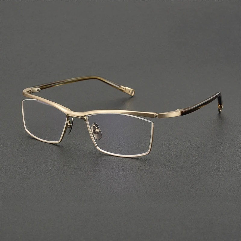 2025New Fashion Titanium Men Women Square Half Frame Eyeglasses Casual Business Versatile Myopia Reading Anti Blue Light Glasses
2025New Fashion Titanium Men Women Square Half Frame Eyeglasses Casual Business Versatile Myopia Reading Anti Blue Light Glasses