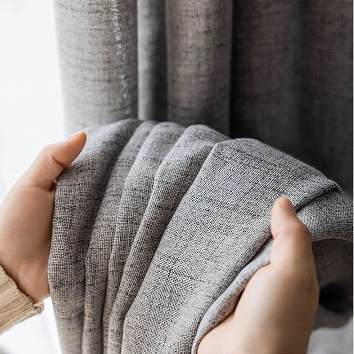 Modern Minimalist Grey Privacy Sheer Curtains For Living Room. Affordable Linen Curtains For Apartments, Customized Curtains
Modern Minimalist Grey Privacy Sheer Curtains For Living Room. Affordable Linen Curtains For Apartments, Customized Curtains