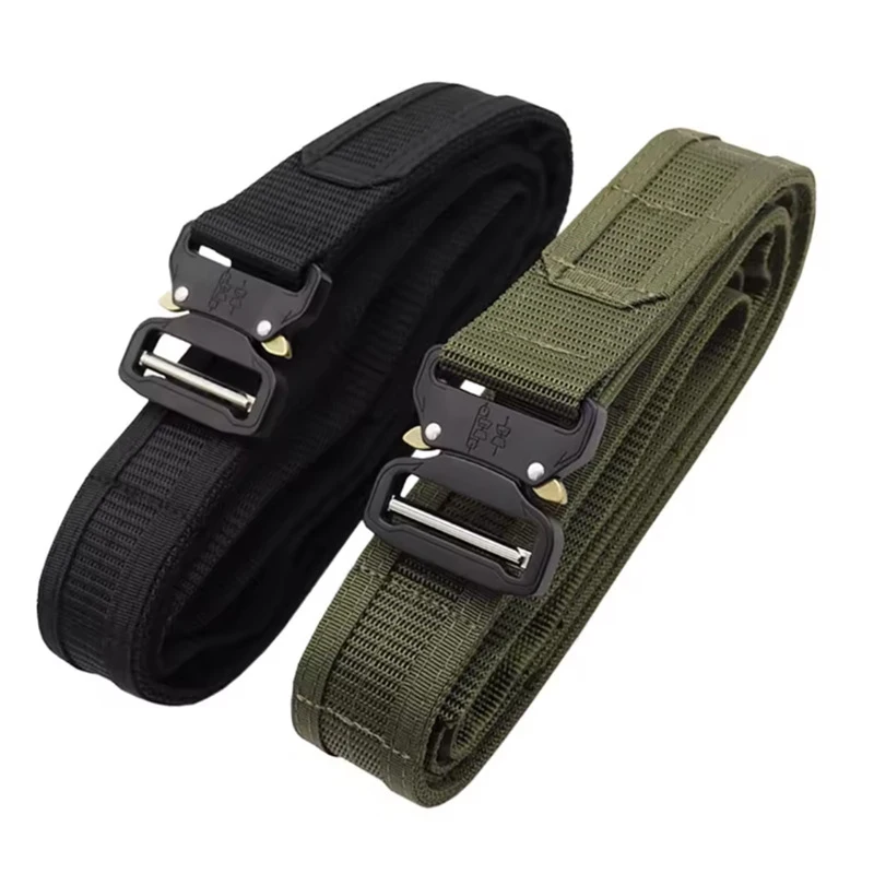 Tactical Nylon Belt MOLLE System Quick Release Dual Layer Inner Outer Belt Outdoor Multifunctional Waist Belt
Tactical Nylon Belt MOLLE System Quick Release Dual Layer Inner Outer Belt Outdoor Multifunctional Waist Belt