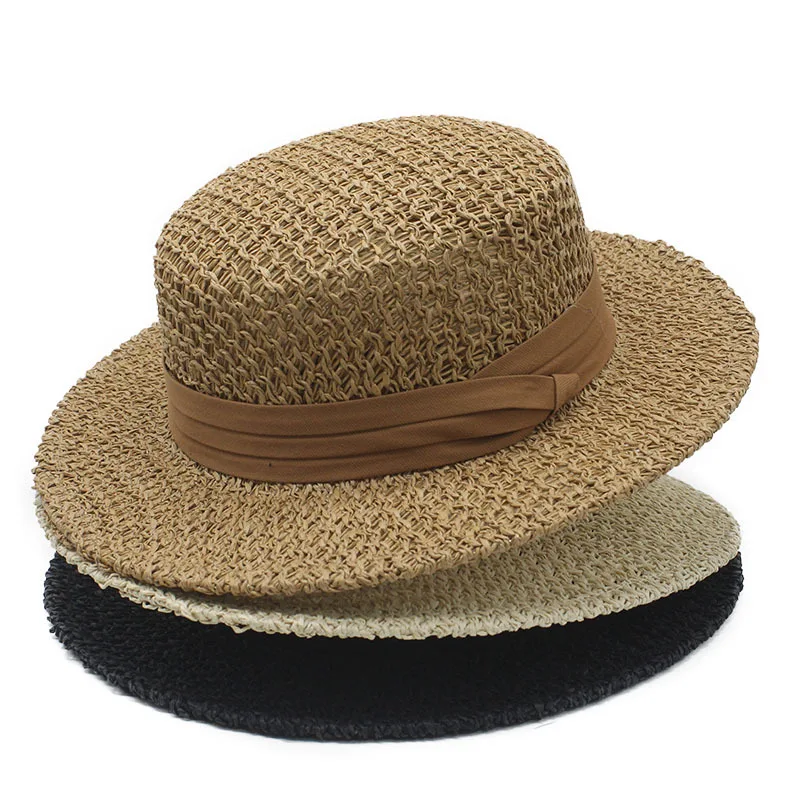 Sun Hats For Men And Women, Vintage Casual Straw Hats, Flat-top Straw Hats With Flat Brim And Hollow Design, Jazz Hats
Sun Hats For Men And Women, Vintage Casual Straw Hats, Flat-top Straw Hats With Flat Brim And Hollow Design, Jazz Hats