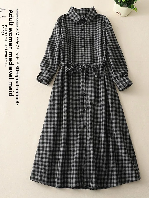 Женская юбка А-силуэта в клетку с длинным рукавом, больших размеров, в винтажном стиле, с поясом, дизайнерская, художественная, высокого качества
Женская юбка А-силуэта в клетку с длинным рукавом, больших размеров, в винтажном стиле, с поясом, дизайнерская, художественная, высокого качества