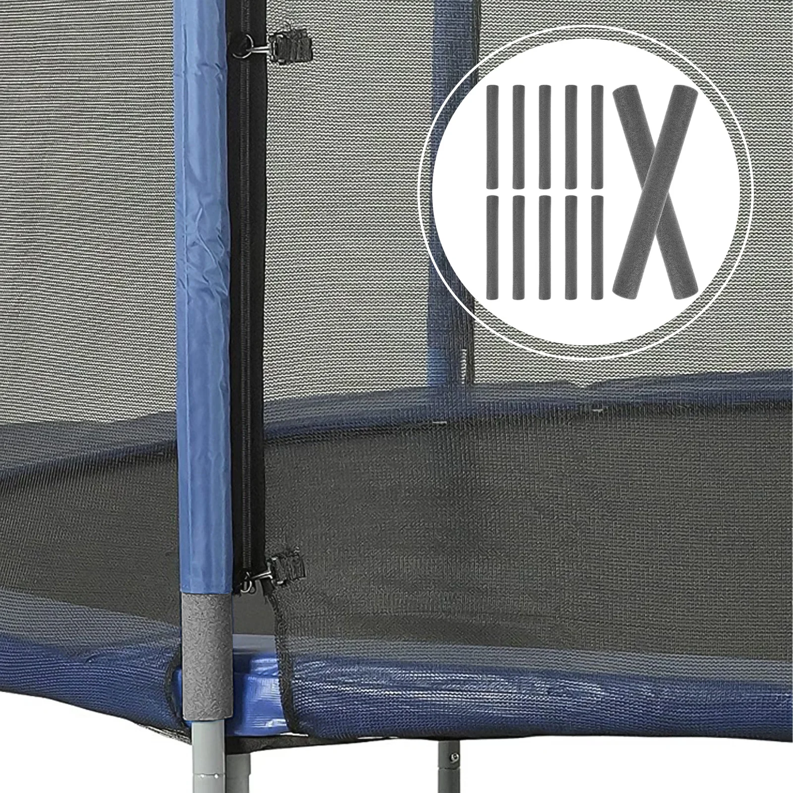 12pcs 40cm Black Sponge Tube Accessories Trampoline Pole Covers Protective Sleeves Child Safety Durable PE Foam Easy
12pcs 40cm Black Sponge Tube Accessories Trampoline Pole Covers Protective Sleeves Child Safety Durable PE Foam Easy