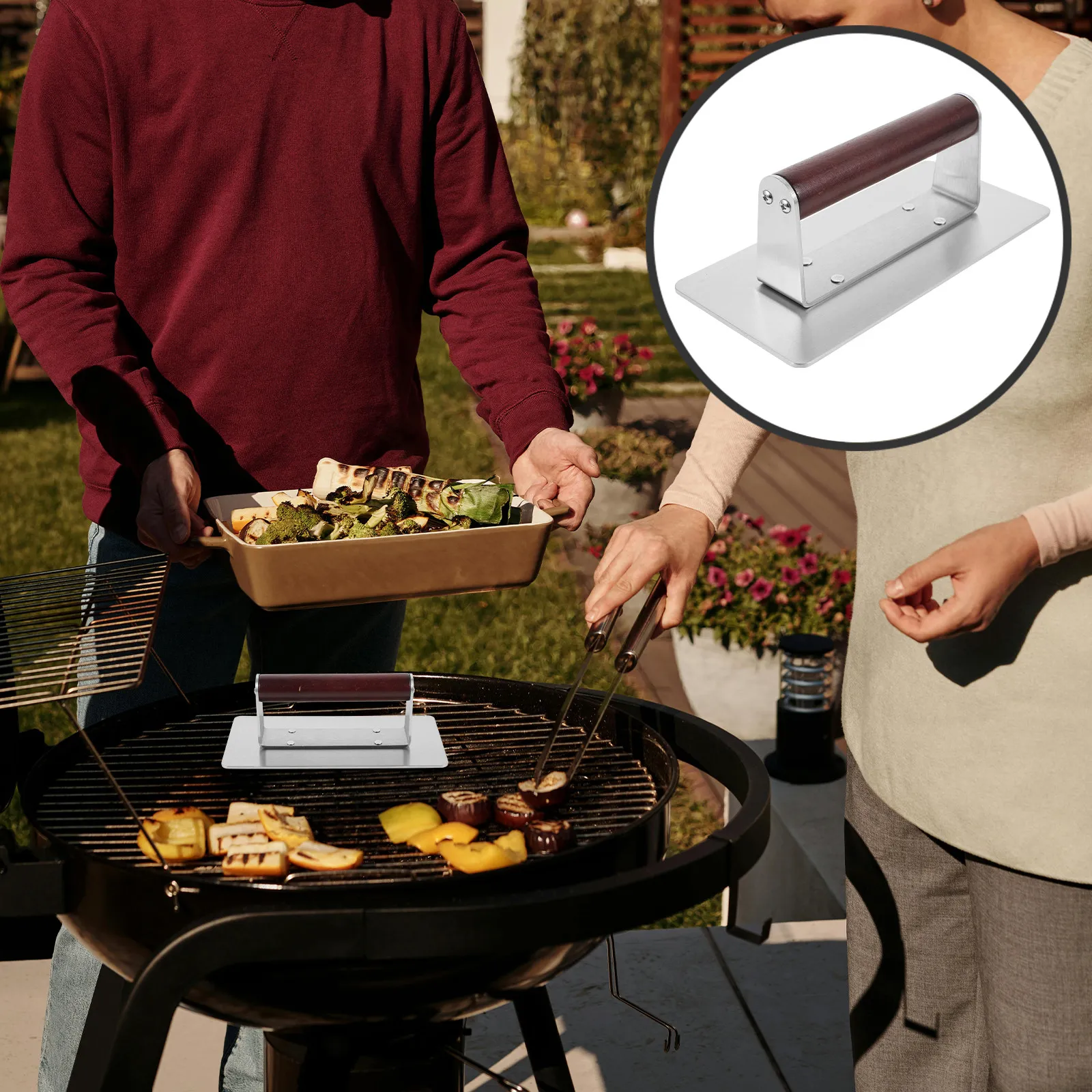 Sturdy Stainless Steel and Wood Burger Press for Safe DIY Burger Making Space Saving Patty Mold Kitchen Gadget Fast Food
Sturdy Stainless Steel and Wood Burger Press for Safe DIY Burger Making Space Saving Patty Mold Kitchen Gadget Fast Food