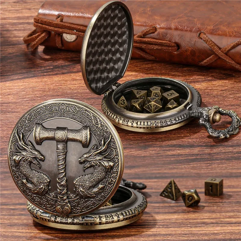Винтажный чехол для карманных часов с двумя драконами и подвесной цепочкой, 7 шт./компл., мини-металлические многогранные кости, аксессуары для ролевых настольных игр
Винтажный чехол для карманных часов с двумя драконами и подвесной цепочкой, 7 шт./компл., мини-металлические многогранные кости, аксессуары для ролевых настольных игр