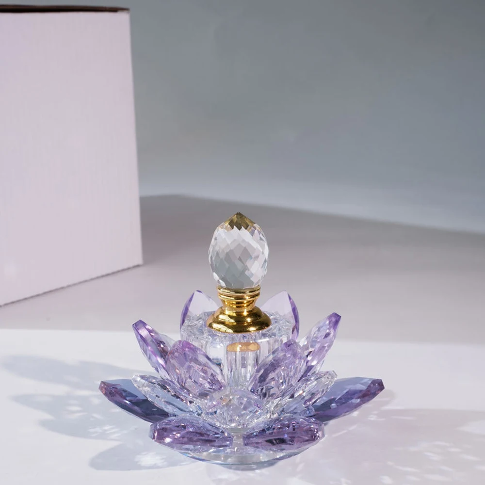 Multi Color Crystal Perfume Bottles Empty Glass Lotus Flower Figurines Small Vintage Glass Refillable Perfume Bottle Best Gifts
Multi Color Crystal Perfume Bottles Empty Glass Lotus Flower Figurines Small Vintage Glass Refillable Perfume Bottle Best Gifts