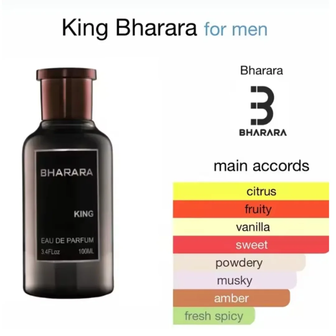 Bharara 100ML Brand Perfume Man Musk Perfume Spray Long Lasting Citrus Floral Light Fragrance Seductive Romance Gift
Bharara 100ML Brand Perfume Man Musk Perfume Spray Long Lasting Citrus Floral Light Fragrance Seductive Romance Gift