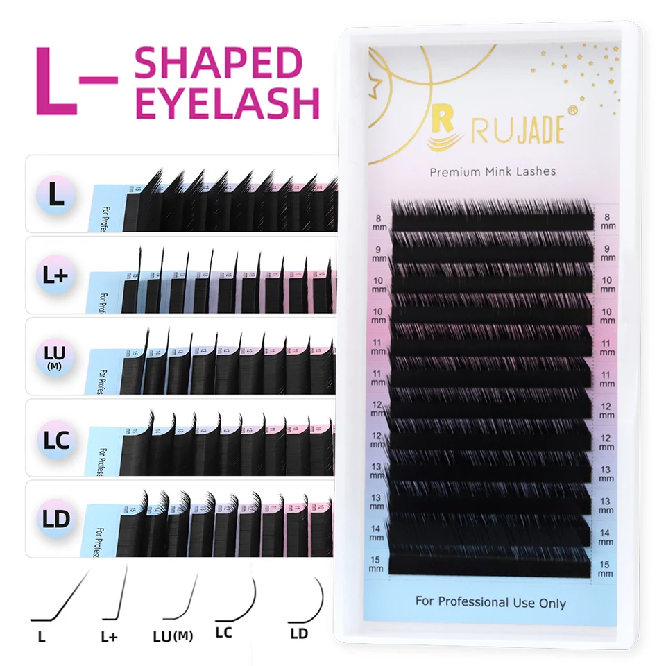 RUJADE Individual Eyelash Extension L/L+/LC/LD/LU(M) Curl Natural Soft Faux Mink Cashmere Volume L M Eyelash Extensions Supplies
RUJADE Individual Eyelash Extension L/L+/LC/LD/LU(M) Curl Natural Soft Faux Mink Cashmere Volume L M Eyelash Extensions Supplies