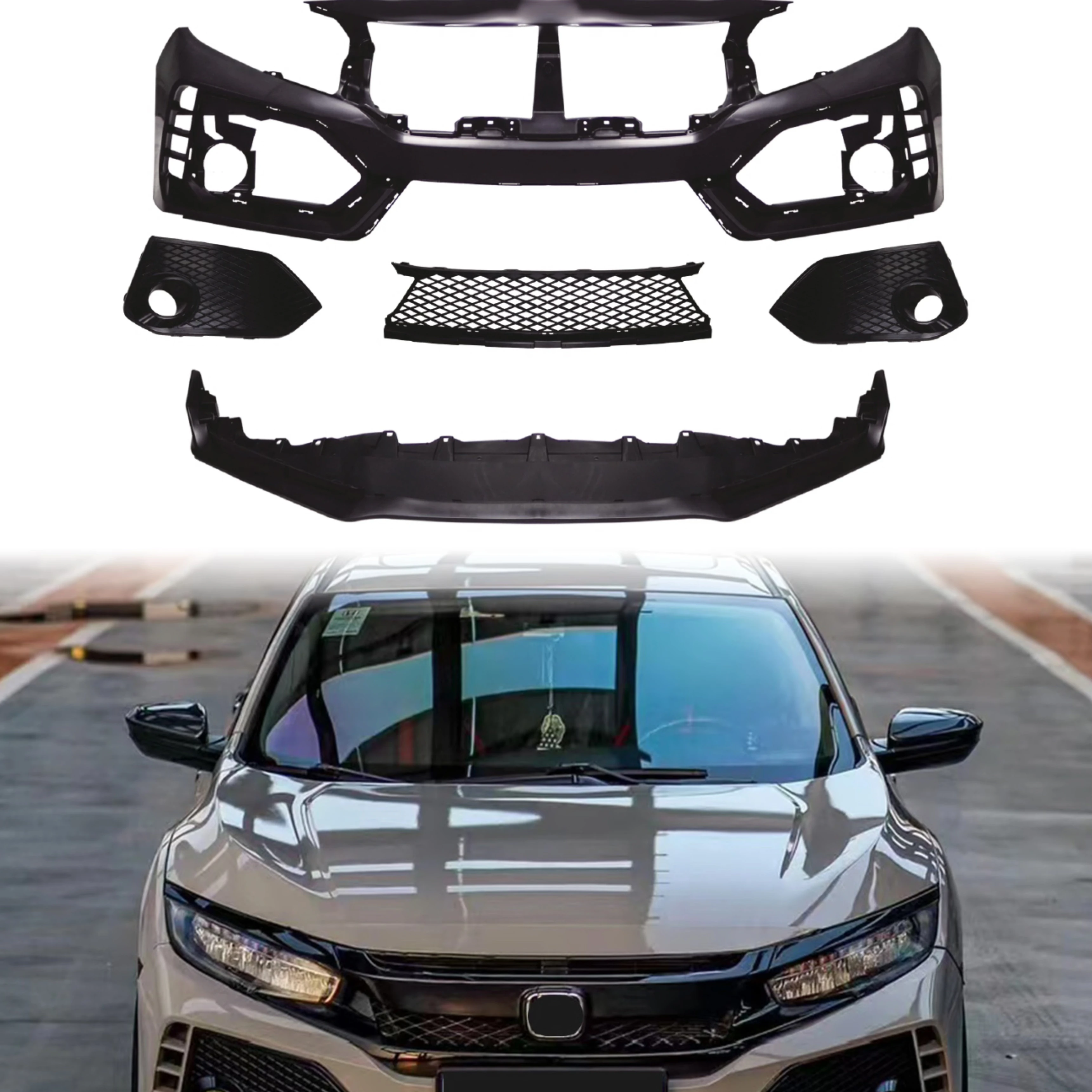 Flying Wing Car Bumpers For 2016-2028 Hatchback Sedan Upgrade New Type R Style Body Kits Front Bumper With Grill Fro
Flying Wing Car Bumpers For 2016-2028 Hatchback Sedan Upgrade New Type R Style Body Kits Front Bumper With Grill Fro