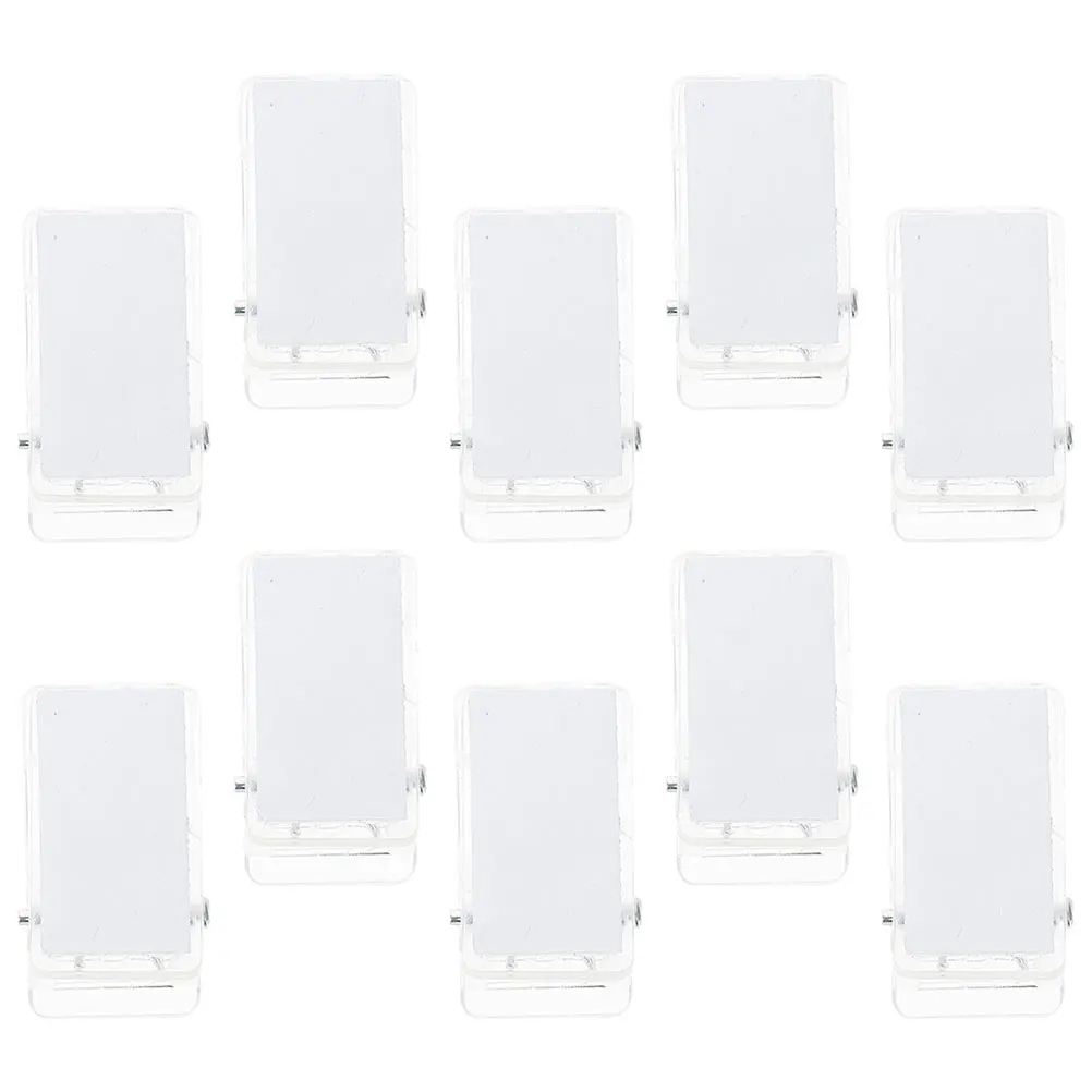 20pcs Transparent ID Badge Clips Self Adhesive Wall Clips Plastic Spring Holders for Documents Name Tags Office Supplies
20pcs Transparent ID Badge Clips Self Adhesive Wall Clips Plastic Spring Holders for Documents Name Tags Office Supplies