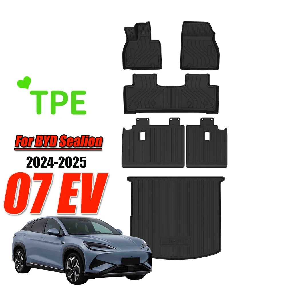 TPE Car Floor Mats and Cargo Liners for BYD Sealion 07 EV 2024 2025 All Weather Backrest Mats Trunk Mats Left Hand Driver
TPE Car Floor Mats and Cargo Liners for BYD Sealion 07 EV 2024 2025 All Weather Backrest Mats Trunk Mats Left Hand Driver