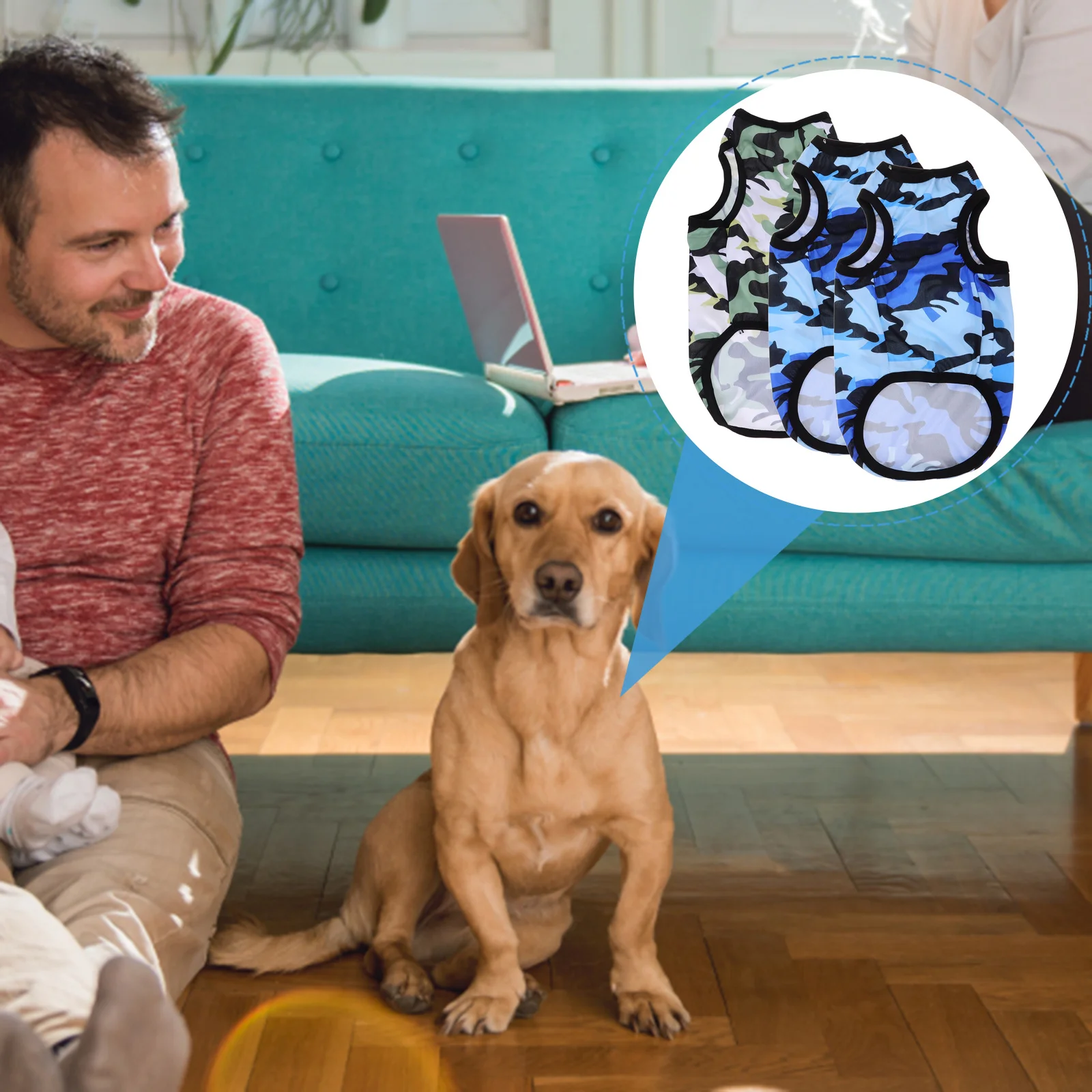 3Pcs Dog Camouflage Vest Puppy Breathable Stretchable Clothes Adorable Pet Apparel Warm Dirt-Resistant Wear Dog Camouflage Vest 
3Pcs Dog Camouflage Vest Puppy Breathable Stretchable Clothes Adorable Pet Apparel Warm Dirt-Resistant Wear Dog Camouflage Vest