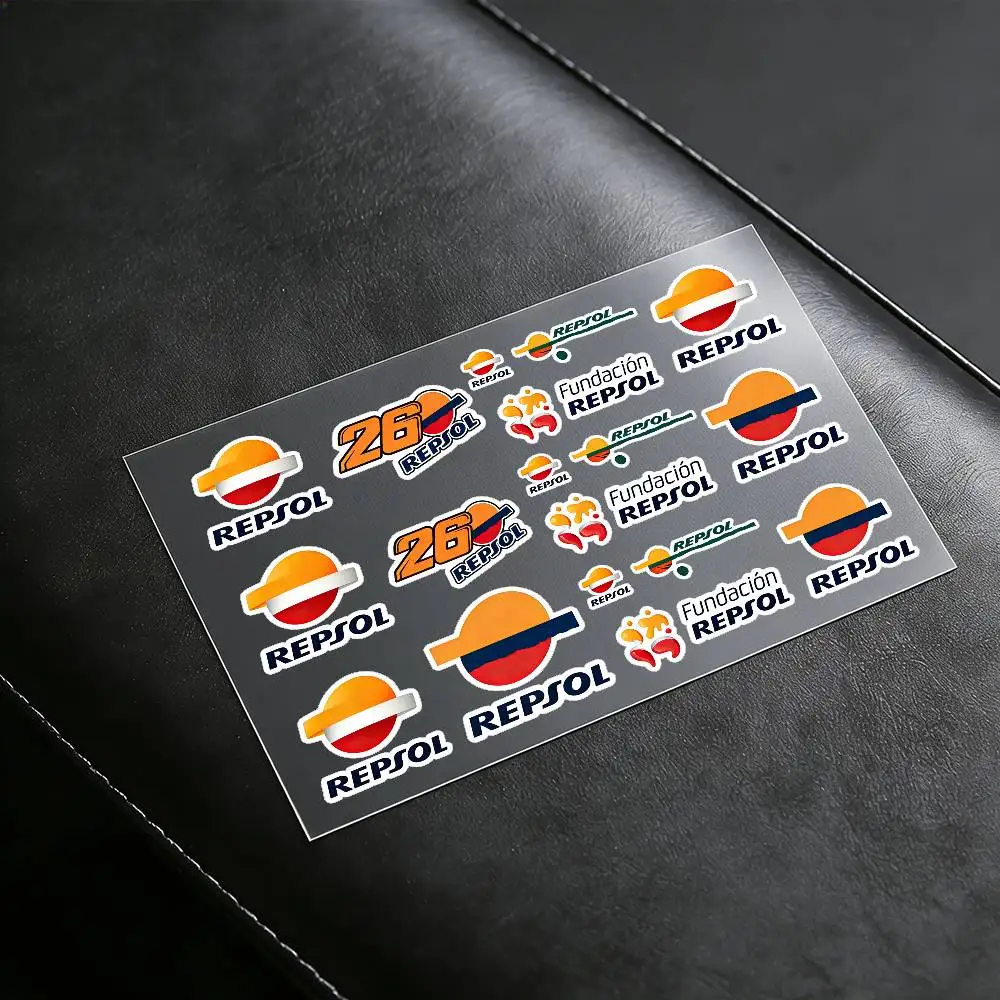 Logo For REPSOL Waterproof Reflective Motorbike Stickers Easy Peel Removable Decals For Motorcycle Car
Logo For REPSOL Waterproof Reflective Motorbike Stickers Easy Peel Removable Decals For Motorcycle Car