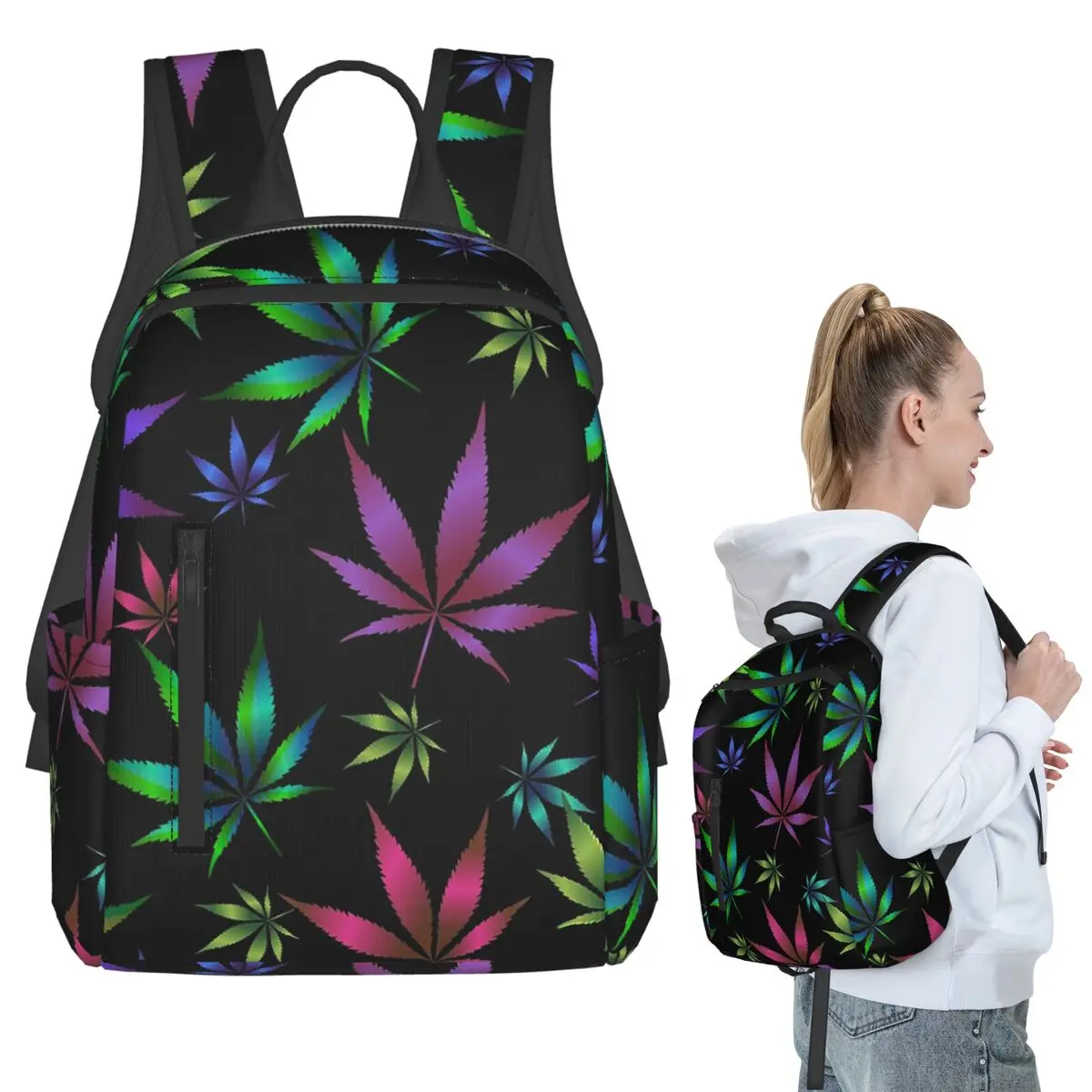 Colorful Gradient Leaves Backpack Student BookBag Kids School Bag Computer Shoulder Bags Boys Girls
Colorful Gradient Leaves Backpack Student BookBag Kids School Bag Computer Shoulder Bags Boys Girls