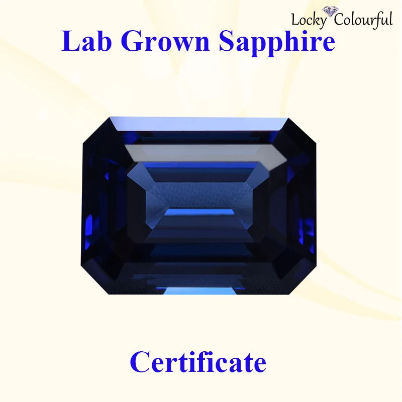 Lab Grown Sapphire Emerald Cut Royal Blue Color Charms Beads Selectable AGL Certificate for DIY Jewelry Making Ring Materials
Lab Grown Sapphire Emerald Cut Royal Blue Color Charms Beads Selectable AGL Certificate for DIY Jewelry Making Ring Materials