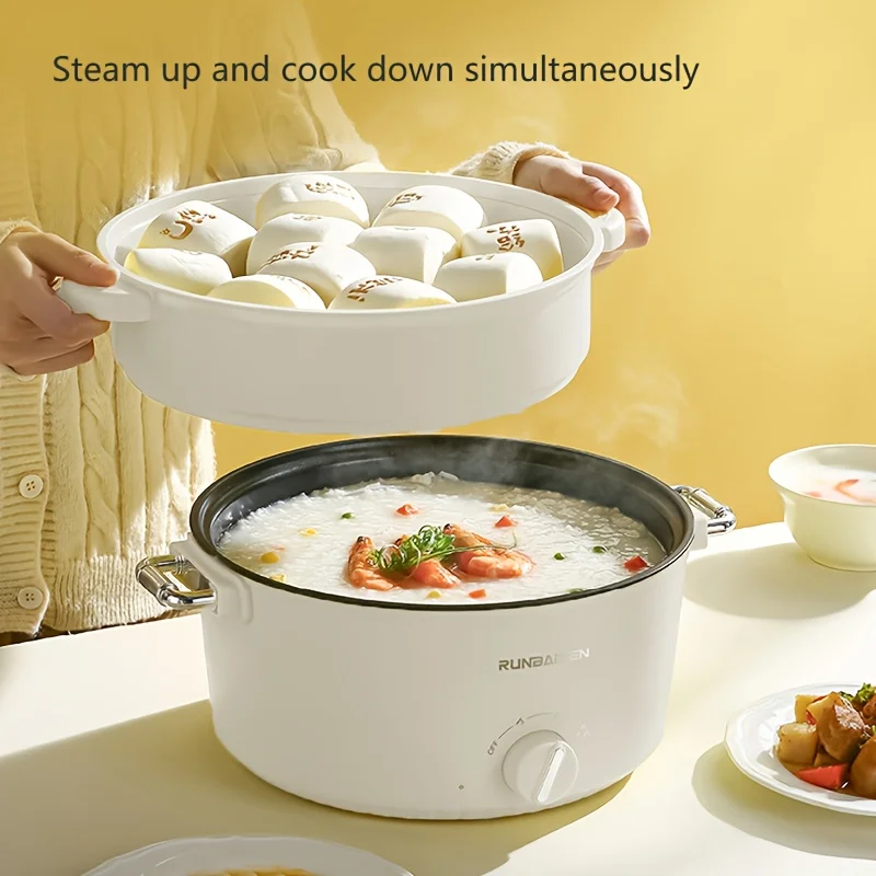 24cm white UK-plug multi-functional non-stick electric pot with 3-speed temperature control, easy to use for home,travel,parties
24cm white UK-plug multi-functional non-stick electric pot with 3-speed temperature control, easy to use for home,travel,parties