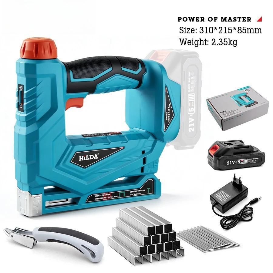 Electric code nail High power rechargeable wireless household woodworking special air nail Lithium battery
Electric code nail High power rechargeable wireless household woodworking special air nail Lithium battery
