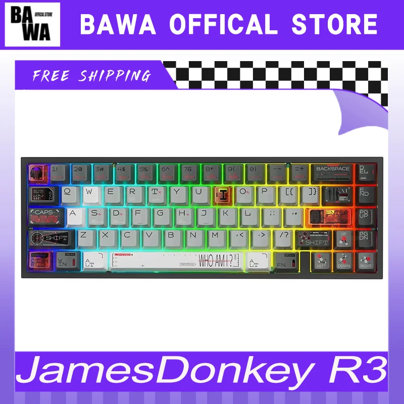 JamesDonkey R3 TMR 8K клавиатура с магнитным переключателем, проводная алюминиевая механическая клавиатура, 8000 Гц RT0,01 мм, игровая клавиатура, аксессуар для ПК
JamesDonkey R3 TMR 8K клавиатура с магнитным переключателем, проводная алюминиевая механическая клавиатура, 8000 Гц RT0,01 мм, игровая клавиатура, аксессуар для ПК